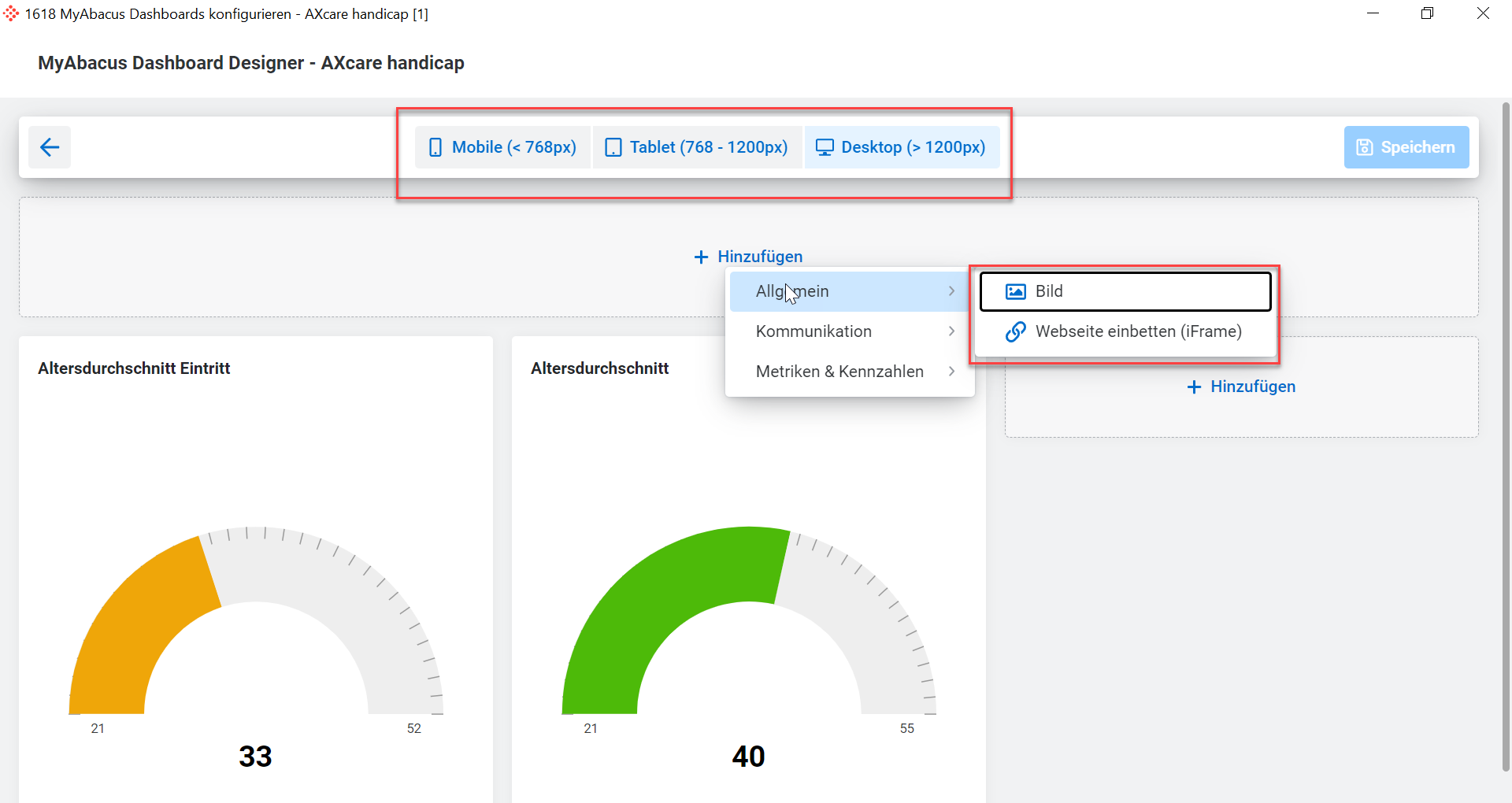 Bild 6 My Abacus Dashboard Designer Webseite einbetten