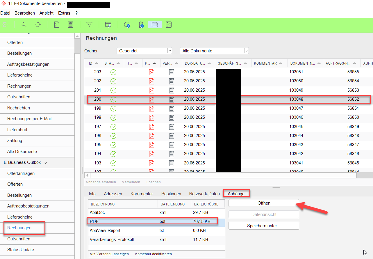 J11 E Dokumente bearbeiten